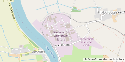 Map of Scunthorpe, North Lincolnshire