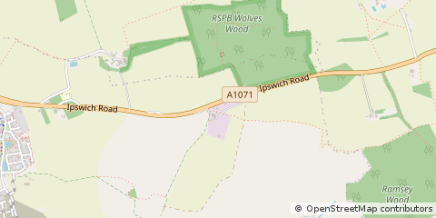 Map of Hadleigh, Suffolk