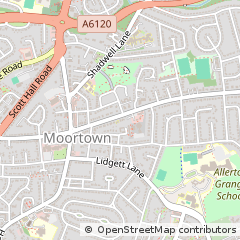 Map of Leeds, West Yorkshire
