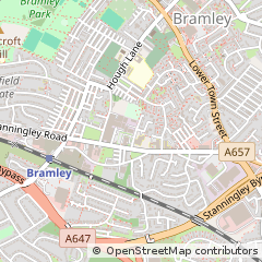Map of Bramley, West Yorkshire