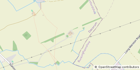 Map of Long Marston, Hertfordshire