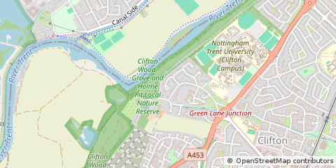 Map of Nottingham, Nottinghamshire