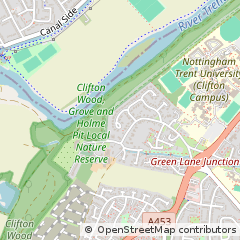 Map of Nottingham, Nottinghamshire
