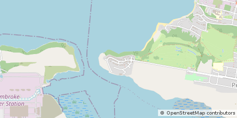 Map of Pembroke Dock, Pembrokeshire