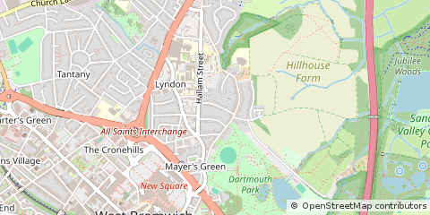 Map of West Bromwich