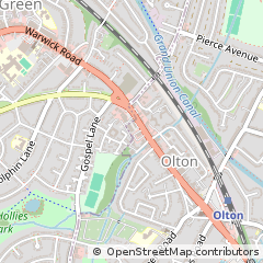Map of Solihull, West Midlands