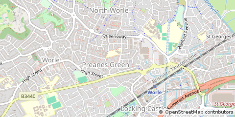 Map of Weston-Super-Mare