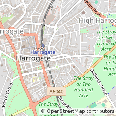 Map of Harrogate, North Yorkshire