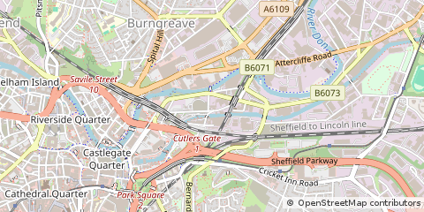 Map of Sheffield