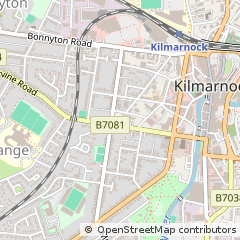 Map of Kilmarnock, Ayrshire