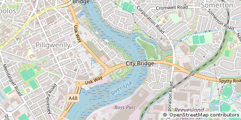 Map of Newport, Gwent