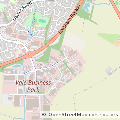 Map of Evesham, Worcestershire
