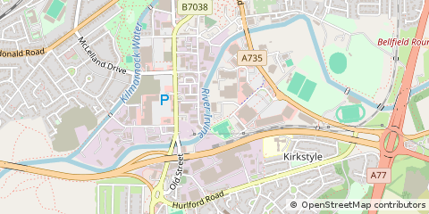 Map of Kilmarnock, Ayrshire