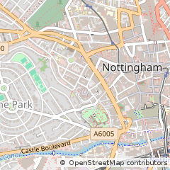 Map of Nottingham, Nottinghamshire