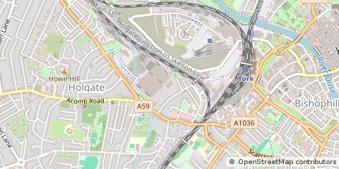 Map of York, West Yorkshire
