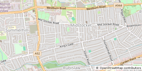 Map of Aberdeen