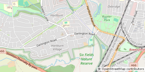 Map of Stockton-on-Tees