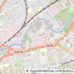 Map of Blackburn, Lancashire