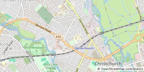 Map of Christchurch