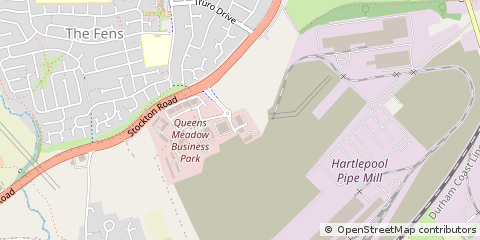 Map of Hartlepool, Teeside