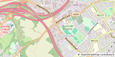 Map of Morley, West Yorkshire
