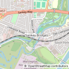 Map of Warrington, Cheshire