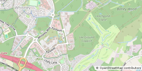 Map of Whiteley, Fareham, Hampshire