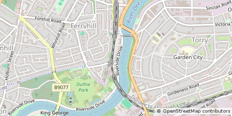 Map of Aberdeen