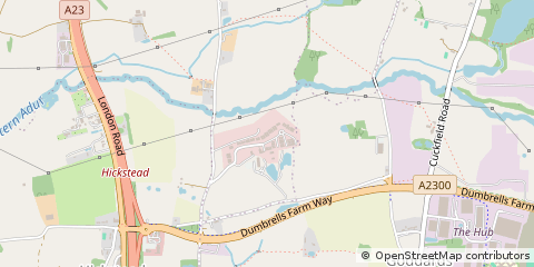 Map of Haywards Heath, West Sussex