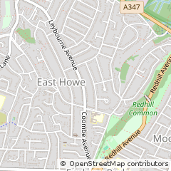 Map of Bournemouth, Dorset