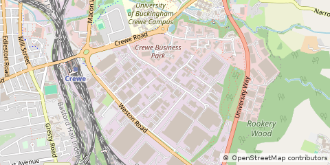 Map of Crewe, Cheshire