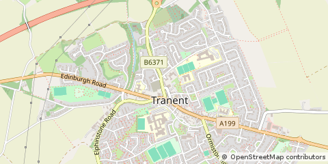 Map of Tranent, East Lothian