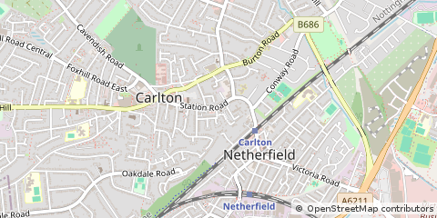 Map of Nottingham