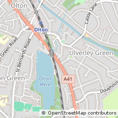 Map of Solihull, West Midlands