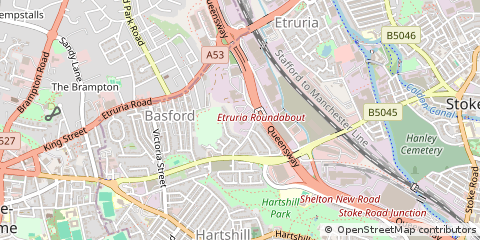 Map of Stoke-on-Trent