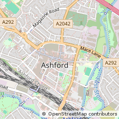 Map of Ashford, Kent