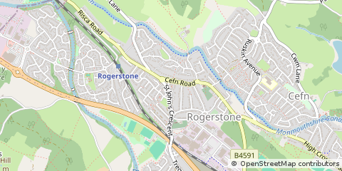 Map of Newport, Newport, Gwent