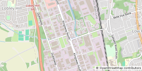 Map of Newcastle Upon Tyne, Tyne and Wear