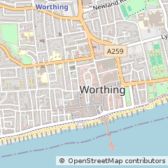 Map of Worthing