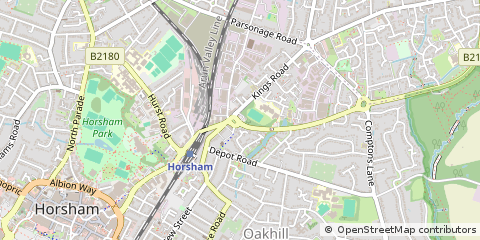 Map of Horsham