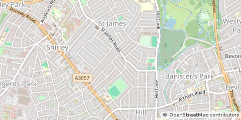 Map of Southampton, Hampshire