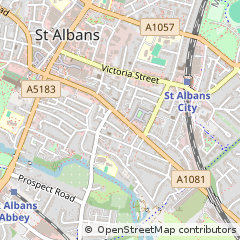 Map of ST. Albans, Hertfordshire