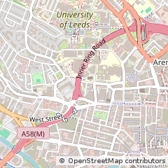 Map of Leeds, West Yorkshire
