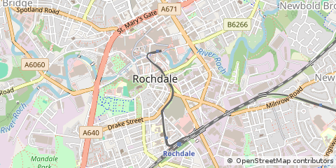 Map of Rochdale