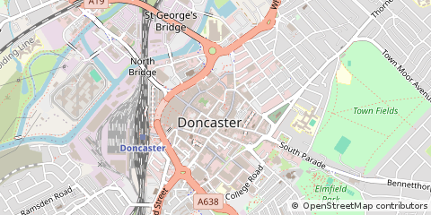 Map of South Yorkshire
