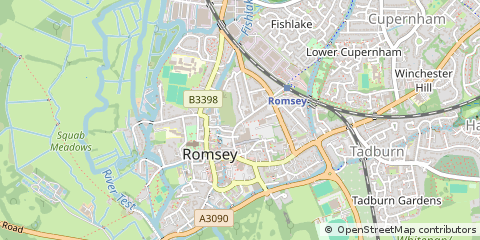 Map of Romsey