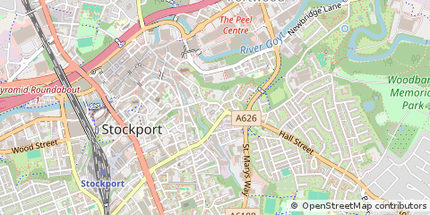 Map of Stockport, Cheshire