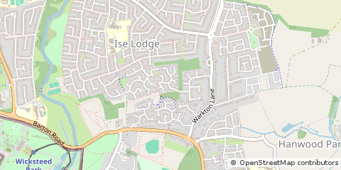Map of Kettering, Northants