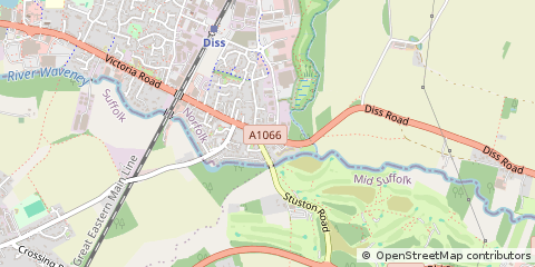 Map of Diss