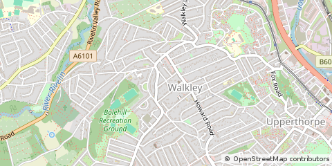 Map of Sheffield